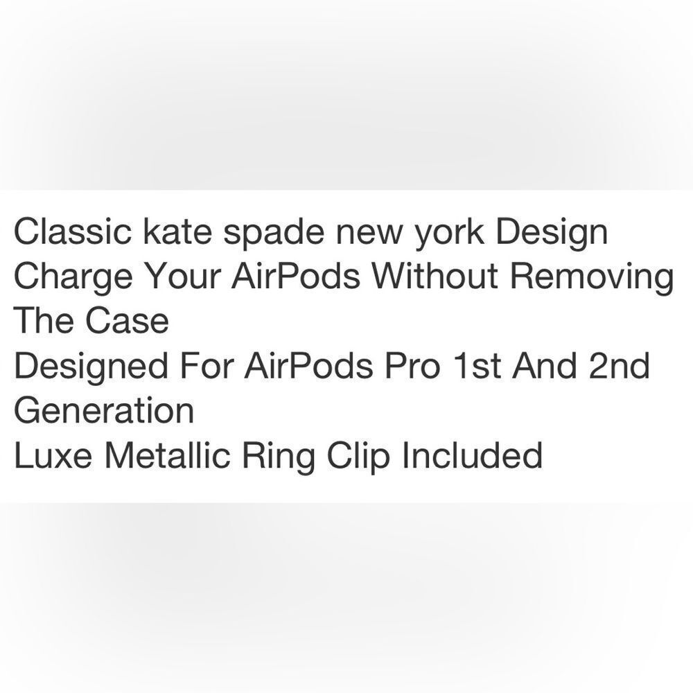 kate spade x Target Black White Polka Dot Apple AirPods Pro Protective Case - Picture 9 of 15